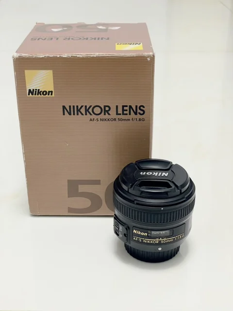 لنز Nikon 50mm f1.8 G AF-S (کارکرده، مشابه آکبند)